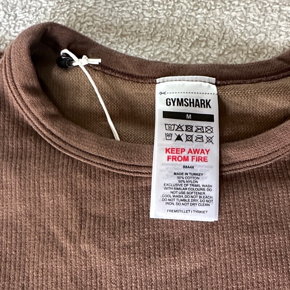Gymshark - Brown - Sleeveless Crop Top size Medium - Picture 2 of 7